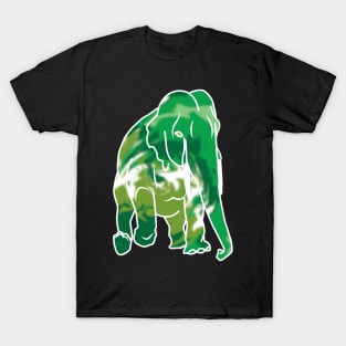 Tie-dye green elephant T-Shirt